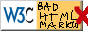 W3C Bad HTML